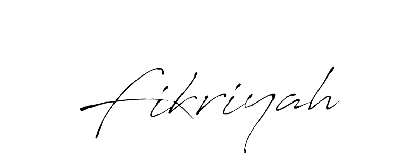 Create a beautiful signature design for name Fikriyah. With this signature (Antro_Vectra) fonts, you can make a handwritten signature for free. Fikriyah signature style 6 images and pictures png