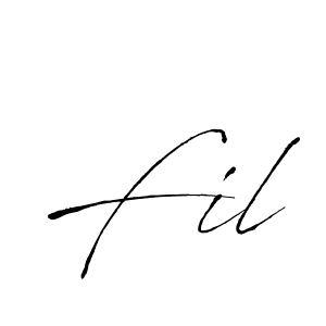 You should practise on your own different ways (Antro_Vectra) to write your name (Fil) in signature. don't let someone else do it for you. Fil signature style 6 images and pictures png