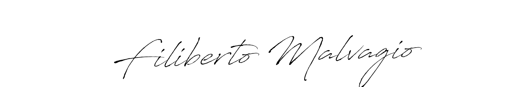 It looks lik you need a new signature style for name Filiberto Malvagio. Design unique handwritten (Antro_Vectra) signature with our free signature maker in just a few clicks. Filiberto Malvagio signature style 6 images and pictures png