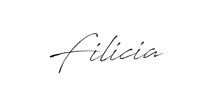 Also we have Filicia name is the best signature style. Create professional handwritten signature collection using Antro_Vectra autograph style. Filicia signature style 6 images and pictures png