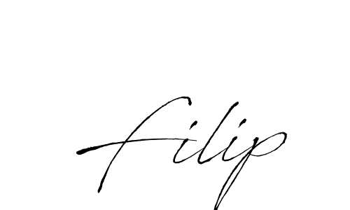 How to make Filip name signature. Use Antro_Vectra style for creating short signs online. This is the latest handwritten sign. Filip signature style 6 images and pictures png