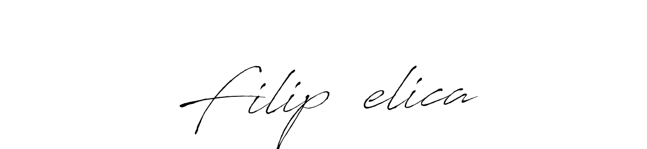 Antro_Vectra is a professional signature style that is perfect for those who want to add a touch of class to their signature. It is also a great choice for those who want to make their signature more unique. Get Filip Čelica name to fancy signature for free. Filip Čelica signature style 6 images and pictures png