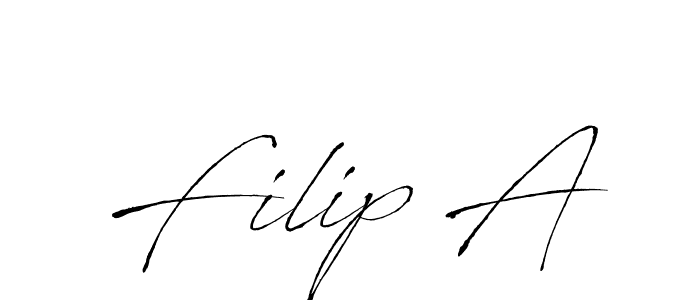 if you are searching for the best signature style for your name Filip A. so please give up your signature search. here we have designed multiple signature styles  using Antro_Vectra. Filip A signature style 6 images and pictures png