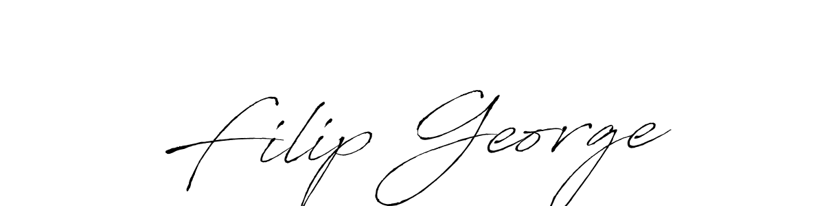 It looks lik you need a new signature style for name Filip George. Design unique handwritten (Antro_Vectra) signature with our free signature maker in just a few clicks. Filip George signature style 6 images and pictures png