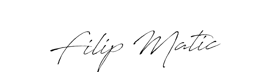 How to make Filip Matic name signature. Use Antro_Vectra style for creating short signs online. This is the latest handwritten sign. Filip Matic signature style 6 images and pictures png