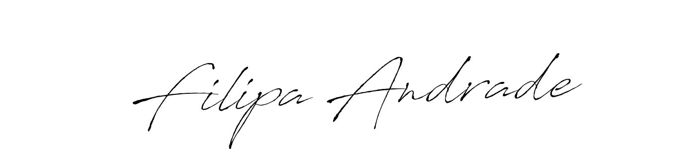 Design your own signature with our free online signature maker. With this signature software, you can create a handwritten (Antro_Vectra) signature for name Filipa Andrade. Filipa Andrade signature style 6 images and pictures png