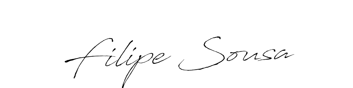 Create a beautiful signature design for name Filipe Sousa. With this signature (Antro_Vectra) fonts, you can make a handwritten signature for free. Filipe Sousa signature style 6 images and pictures png