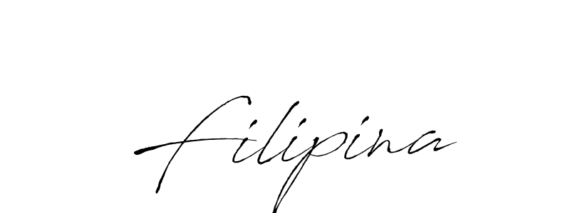 How to make Filipina signature? Antro_Vectra is a professional autograph style. Create handwritten signature for Filipina name. Filipina signature style 6 images and pictures png