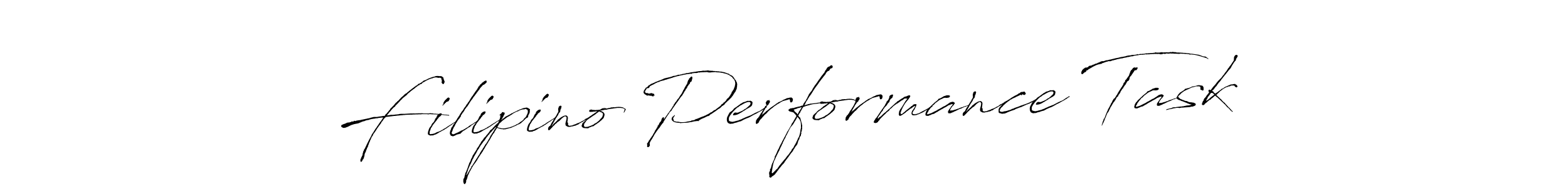 Similarly Antro_Vectra is the best handwritten signature design. Signature creator online .You can use it as an online autograph creator for name Filipino Performance Task. Filipino Performance Task signature style 6 images and pictures png