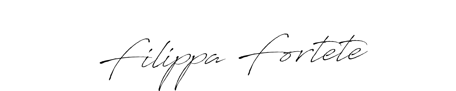 Design your own signature with our free online signature maker. With this signature software, you can create a handwritten (Antro_Vectra) signature for name Filippa Fortete. Filippa Fortete signature style 6 images and pictures png