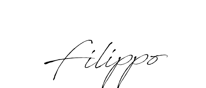 Use a signature maker to create a handwritten signature online. With this signature software, you can design (Antro_Vectra) your own signature for name Filippo. Filippo signature style 6 images and pictures png