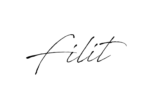 Create a beautiful signature design for name Filit. With this signature (Antro_Vectra) fonts, you can make a handwritten signature for free. Filit signature style 6 images and pictures png