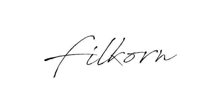 Design your own signature with our free online signature maker. With this signature software, you can create a handwritten (Antro_Vectra) signature for name Filkorn. Filkorn signature style 6 images and pictures png