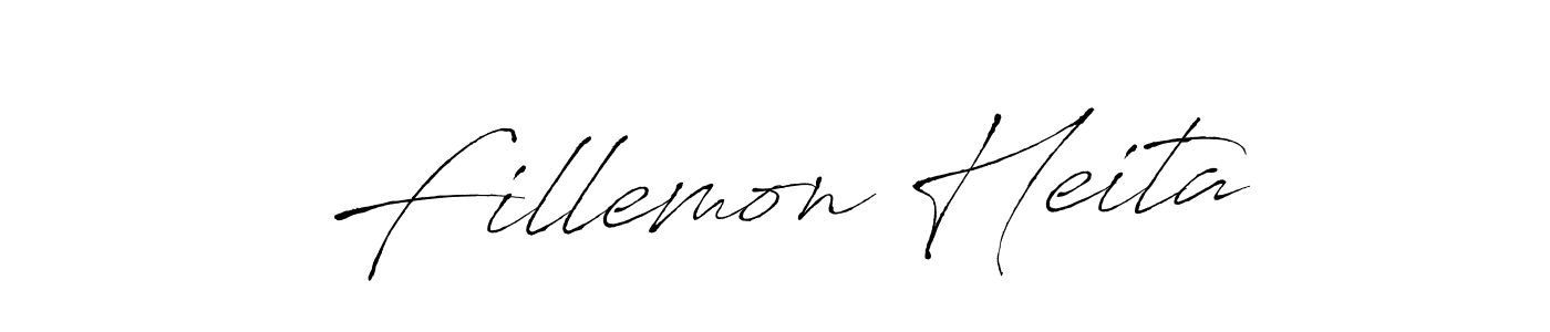 How to make Fillemon Heita signature? Antro_Vectra is a professional autograph style. Create handwritten signature for Fillemon Heita name. Fillemon Heita signature style 6 images and pictures png