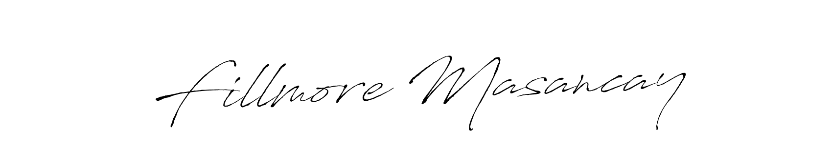 Design your own signature with our free online signature maker. With this signature software, you can create a handwritten (Antro_Vectra) signature for name Fillmore Masancay. Fillmore Masancay signature style 6 images and pictures png