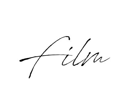 Similarly Antro_Vectra is the best handwritten signature design. Signature creator online .You can use it as an online autograph creator for name Film. Film signature style 6 images and pictures png
