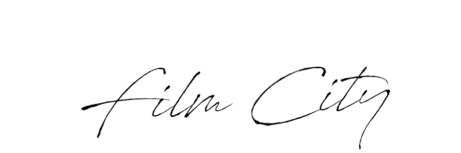 How to make Film City signature? Antro_Vectra is a professional autograph style. Create handwritten signature for Film City name. Film City signature style 6 images and pictures png