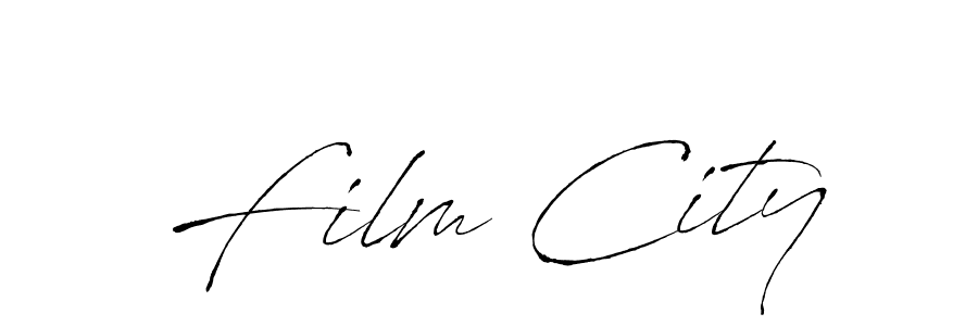 How to make Film City signature? Antro_Vectra is a professional autograph style. Create handwritten signature for Film City name. Film City signature style 6 images and pictures png