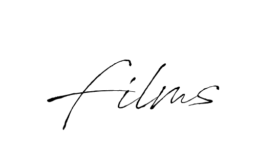 Make a beautiful signature design for name Films. With this signature (Antro_Vectra) style, you can create a handwritten signature for free. Films signature style 6 images and pictures png