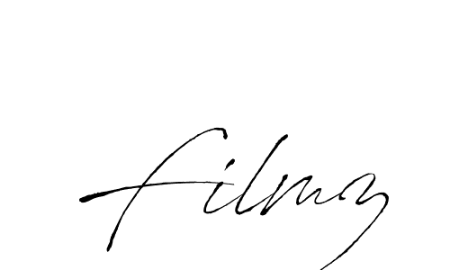 Use a signature maker to create a handwritten signature online. With this signature software, you can design (Antro_Vectra) your own signature for name Filmz. Filmz signature style 6 images and pictures png