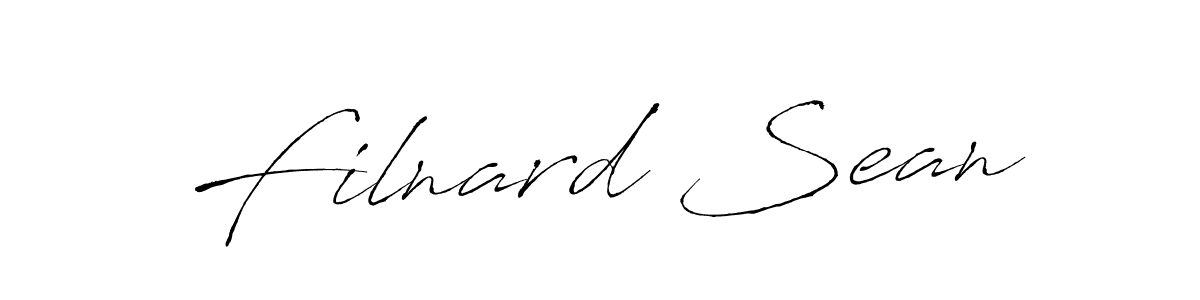 Make a beautiful signature design for name Filnard Sean. With this signature (Antro_Vectra) style, you can create a handwritten signature for free. Filnard Sean signature style 6 images and pictures png