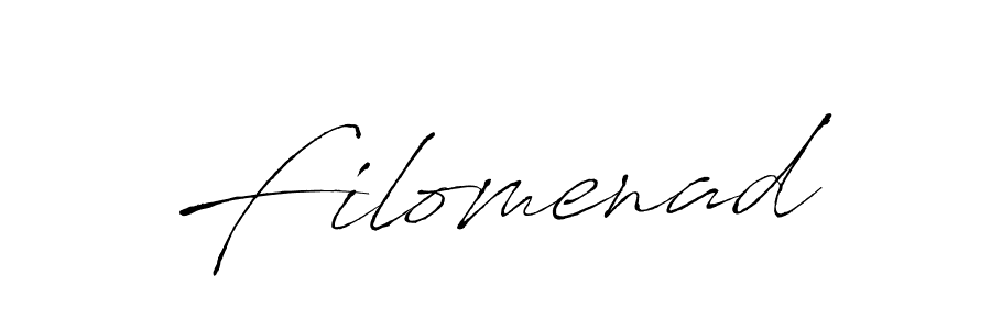 How to make Filomenad signature? Antro_Vectra is a professional autograph style. Create handwritten signature for Filomenad name. Filomenad signature style 6 images and pictures png