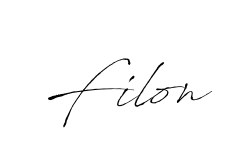 You should practise on your own different ways (Antro_Vectra) to write your name (Filon) in signature. don't let someone else do it for you. Filon signature style 6 images and pictures png