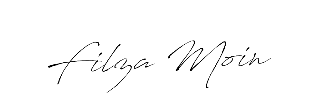 Create a beautiful signature design for name Filza Moin. With this signature (Antro_Vectra) fonts, you can make a handwritten signature for free. Filza Moin signature style 6 images and pictures png