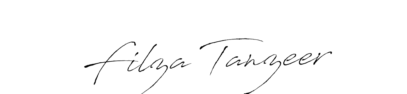 Make a beautiful signature design for name Filza Tanzeer. With this signature (Antro_Vectra) style, you can create a handwritten signature for free. Filza Tanzeer signature style 6 images and pictures png