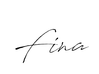 How to make Fina name signature. Use Antro_Vectra style for creating short signs online. This is the latest handwritten sign. Fina signature style 6 images and pictures png