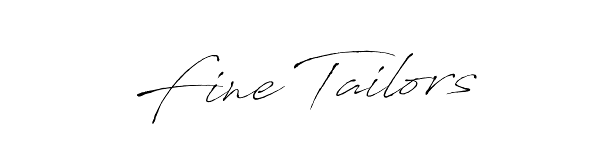You should practise on your own different ways (Antro_Vectra) to write your name (Fine Tailors) in signature. don't let someone else do it for you. Fine Tailors signature style 6 images and pictures png