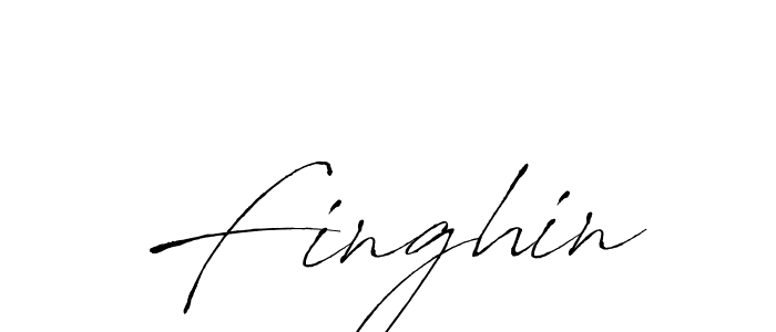 Design your own signature with our free online signature maker. With this signature software, you can create a handwritten (Antro_Vectra) signature for name Finghin. Finghin signature style 6 images and pictures png