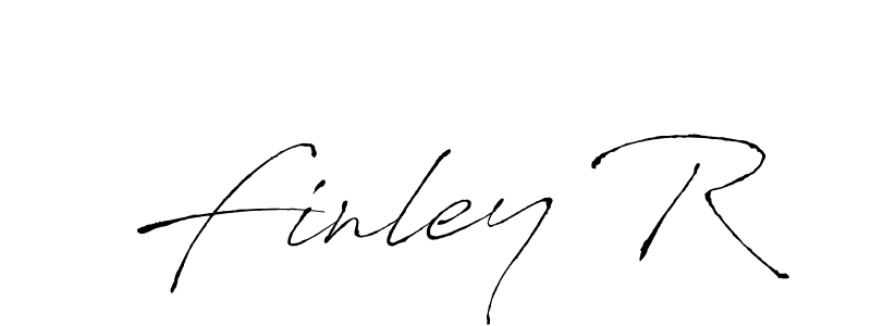 Finley R stylish signature style. Best Handwritten Sign (Antro_Vectra) for my name. Handwritten Signature Collection Ideas for my name Finley R. Finley R signature style 6 images and pictures png