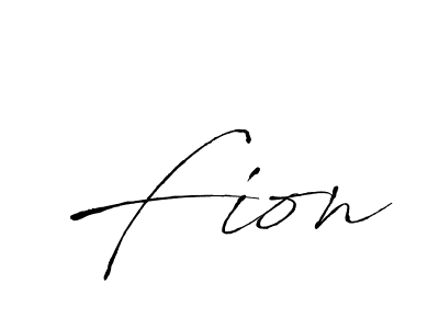 Design your own signature with our free online signature maker. With this signature software, you can create a handwritten (Antro_Vectra) signature for name Fion. Fion signature style 6 images and pictures png