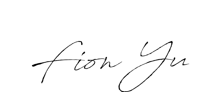 You should practise on your own different ways (Antro_Vectra) to write your name (Fion Yu) in signature. don't let someone else do it for you. Fion Yu signature style 6 images and pictures png