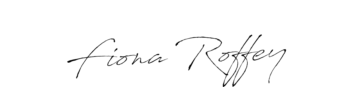 How to make Fiona Roffey name signature. Use Antro_Vectra style for creating short signs online. This is the latest handwritten sign. Fiona Roffey signature style 6 images and pictures png