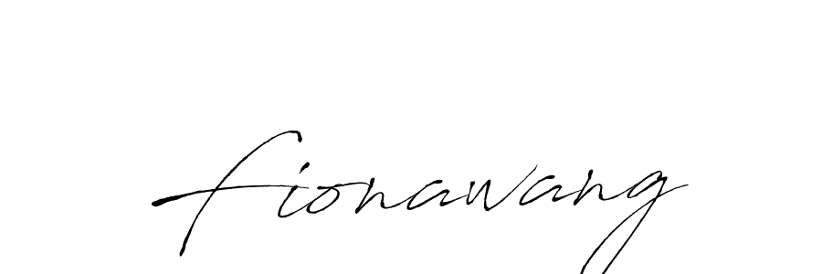 Design your own signature with our free online signature maker. With this signature software, you can create a handwritten (Antro_Vectra) signature for name Fionawang. Fionawang signature style 6 images and pictures png