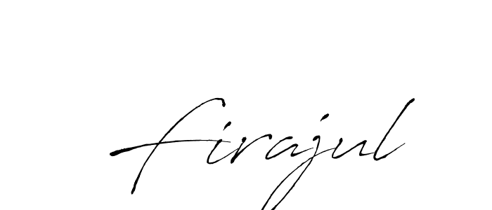 Make a beautiful signature design for name Firajul. With this signature (Antro_Vectra) style, you can create a handwritten signature for free. Firajul signature style 6 images and pictures png