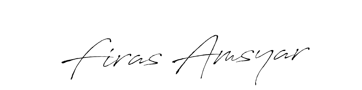 Create a beautiful signature design for name Firas Amsyar. With this signature (Antro_Vectra) fonts, you can make a handwritten signature for free. Firas Amsyar signature style 6 images and pictures png