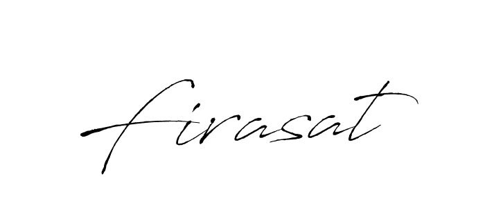 Design your own signature with our free online signature maker. With this signature software, you can create a handwritten (Antro_Vectra) signature for name Firasat. Firasat signature style 6 images and pictures png