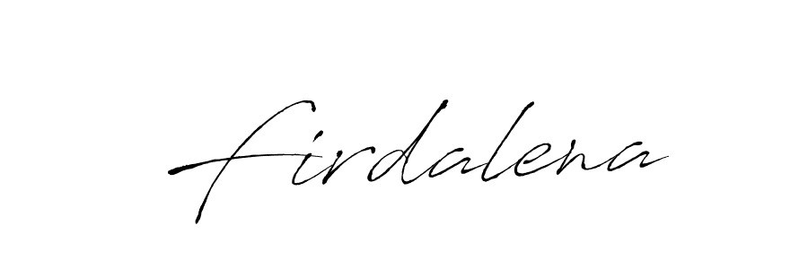Firdalena stylish signature style. Best Handwritten Sign (Antro_Vectra) for my name. Handwritten Signature Collection Ideas for my name Firdalena. Firdalena signature style 6 images and pictures png