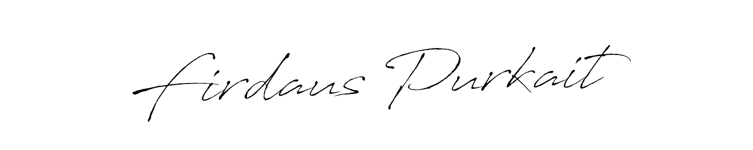 The best way (Antro_Vectra) to make a short signature is to pick only two or three words in your name. The name Firdaus Purkait include a total of six letters. For converting this name. Firdaus Purkait signature style 6 images and pictures png