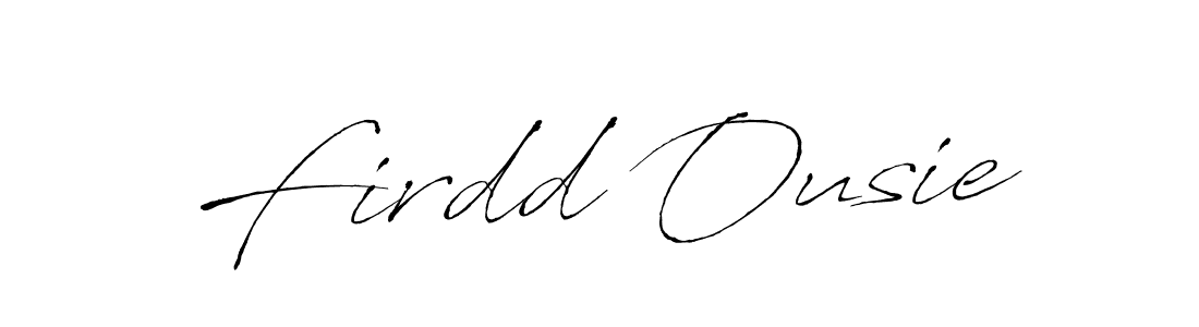 Also You can easily find your signature by using the search form. We will create Firdd Ousie name handwritten signature images for you free of cost using Antro_Vectra sign style. Firdd Ousie signature style 6 images and pictures png
