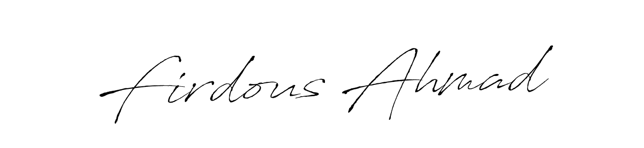 You should practise on your own different ways (Antro_Vectra) to write your name (Firdous Ahmad) in signature. don't let someone else do it for you. Firdous Ahmad signature style 6 images and pictures png