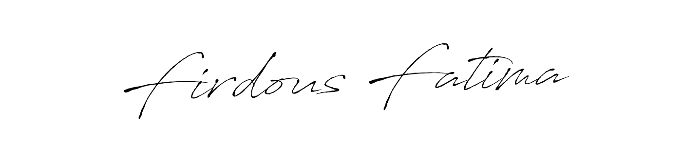 Similarly Antro_Vectra is the best handwritten signature design. Signature creator online .You can use it as an online autograph creator for name Firdous Fatima. Firdous Fatima signature style 6 images and pictures png
