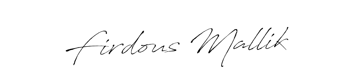 Make a beautiful signature design for name Firdous Mallik. Use this online signature maker to create a handwritten signature for free. Firdous Mallik signature style 6 images and pictures png