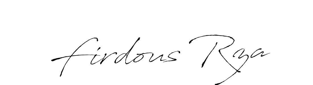 if you are searching for the best signature style for your name Firdous Rza. so please give up your signature search. here we have designed multiple signature styles  using Antro_Vectra. Firdous Rza signature style 6 images and pictures png