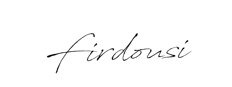 Create a beautiful signature design for name Firdousi. With this signature (Antro_Vectra) fonts, you can make a handwritten signature for free. Firdousi signature style 6 images and pictures png