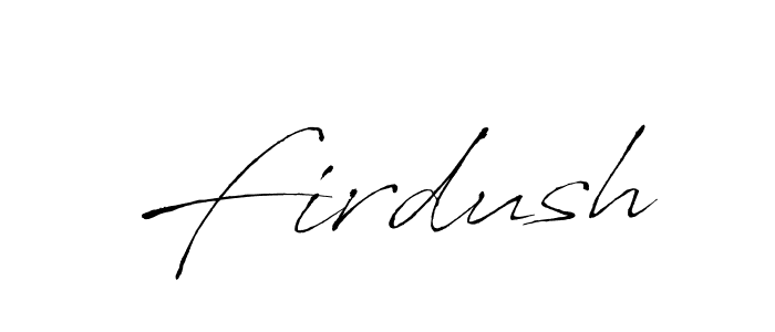 How to make Firdush signature? Antro_Vectra is a professional autograph style. Create handwritten signature for Firdush name. Firdush signature style 6 images and pictures png