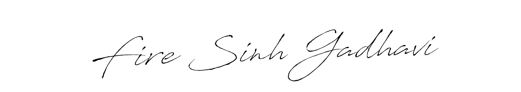 Use a signature maker to create a handwritten signature online. With this signature software, you can design (Antro_Vectra) your own signature for name Fire Sinh Gadhavi. Fire Sinh Gadhavi signature style 6 images and pictures png